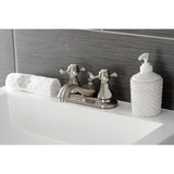 Metropolitan Double-Handle 3-Hole Deck Mount 4-Inch Centerset Bathroom Faucet with Pop-Up Drain