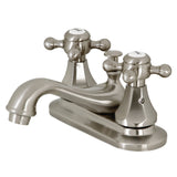 Metropolitan Double-Handle 3-Hole Deck Mount 4-Inch Centerset Bathroom Faucet with Pop-Up Drain