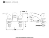 Legacy Two-Handle 3-Hole Deck Mount 4" Centerset Bathroom Faucet