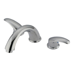 Two-Handle 3-Hole Deck Mount Roman Tub Faucet