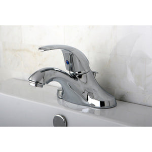 Legacy Single-Handle 3-Hole Deck Mount 4" Centerset Bathroom Faucet with Plastic Pop-Up