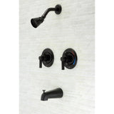 NuvoFusion Double-Handle Pressure Balanced Tub and Shower Faucet