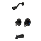 NuvoFusion Double-Handle Pressure Balanced Tub and Shower Faucet