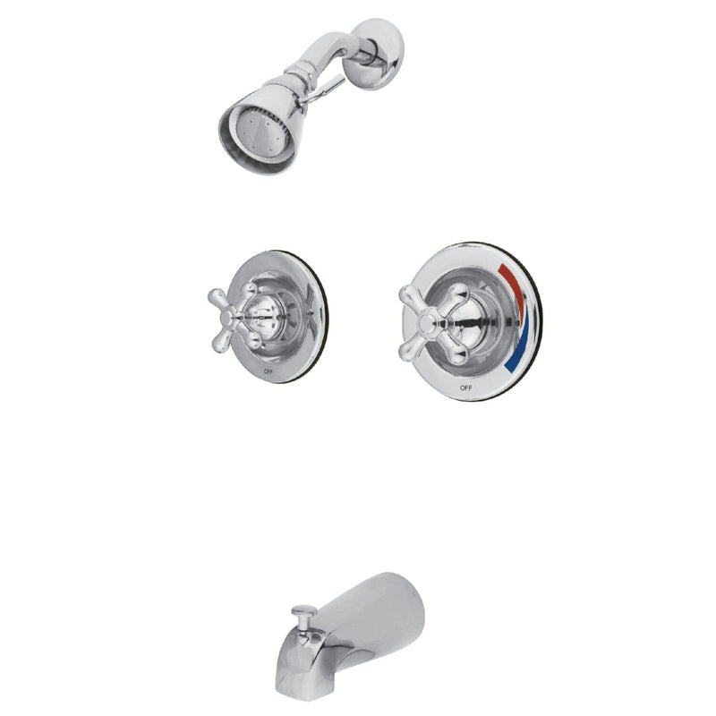 Vintage Double-Handle Pressure Balanced Tub and Shower Faucet