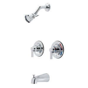 NuvoFusion Two-Handle Wall Mount Tub and Shower Faucet