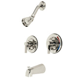 NuvoFusion Two-Handle Wall Mount Tub and Shower Faucet