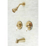 Vintage Double-Handle Pressure Balanced Tub and Shower Faucet