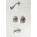 NuvoFusion Two-Handle Wall Mount Tub and Shower Faucet