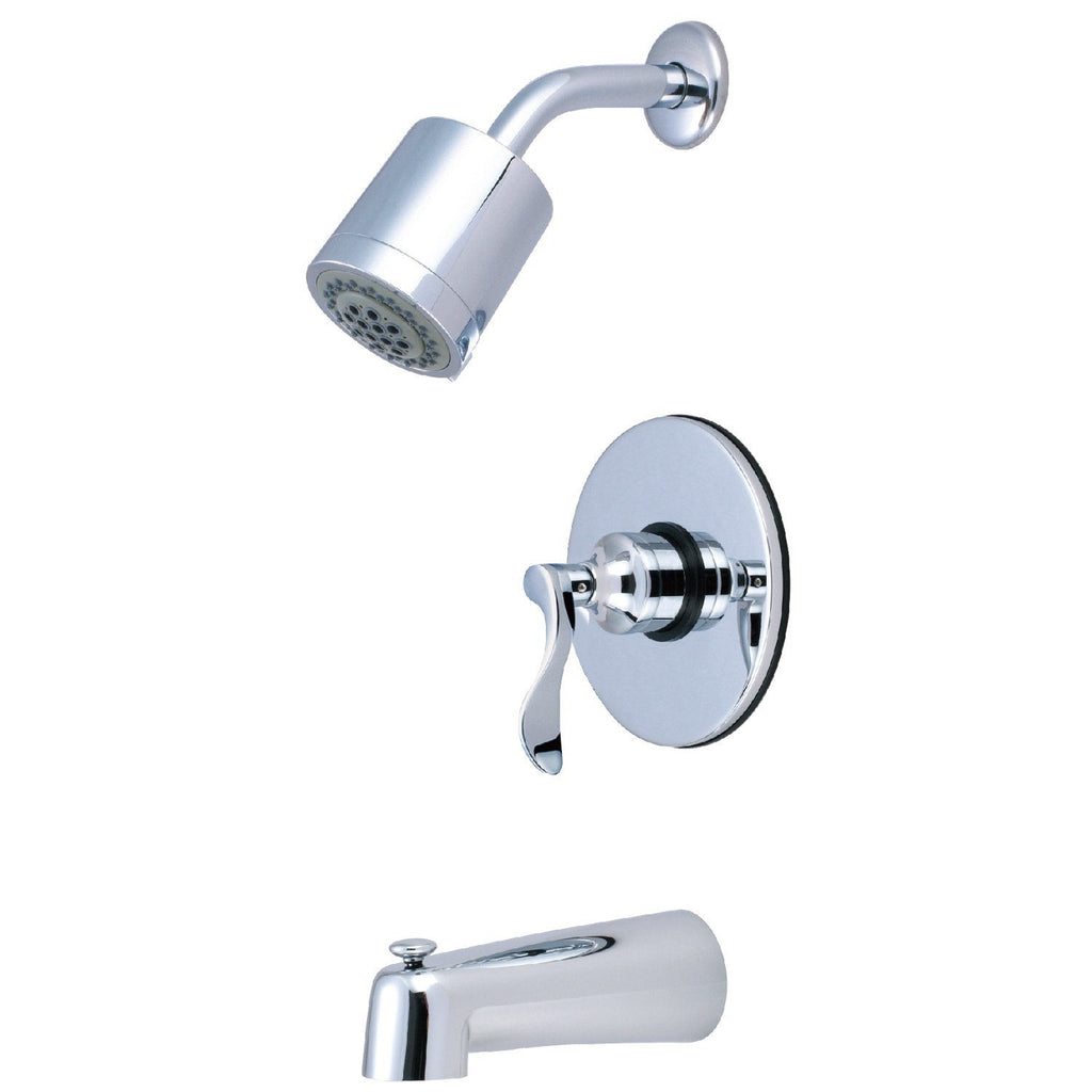 NuFrench Single-Handle 3-Hole Wall Mount Tub and Shower Faucet