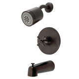 Elinvar Single-Handle 3-Hole Wall Mount Tub and Shower Faucet