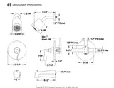 Century Single-Handle 3-Hole Wall Mount Tub and Shower Faucet