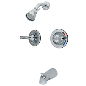 Magellan Two-Handle 4-Hole Wall Mount Tub and Shower Faucet