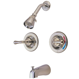 Magellan Two-Handle 4-Hole Wall Mount Tub and Shower Faucet