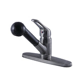 Wyndham Single-Handle 1-or-3 Hole Deck Mount Pull-Out Sprayer Kitchen Faucet