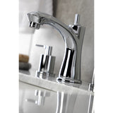 Serena Two-Handle 3-Hole Deck Mount Widespread Bathroom Faucet with Pop-Up Drain