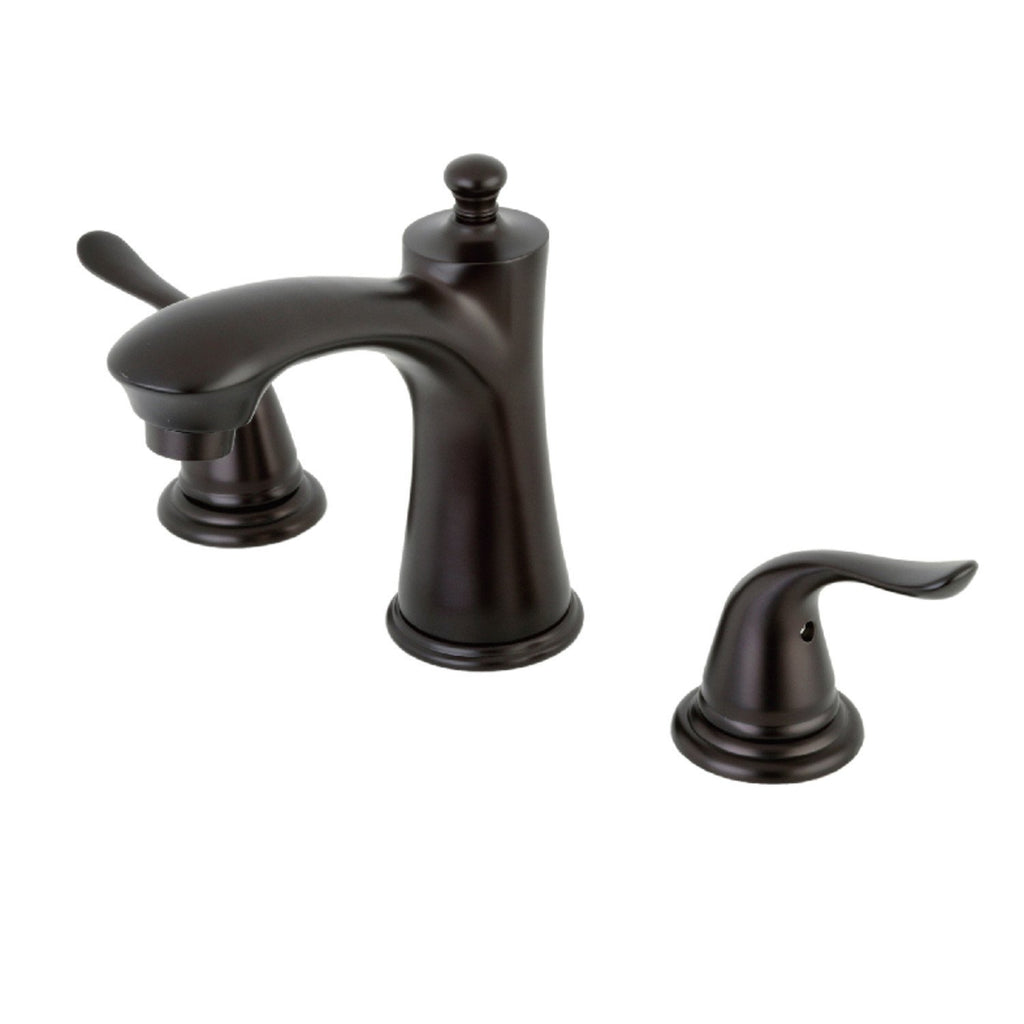 Yosemite Two-Handle 3-Hole Deck Mount Widespread Bathroom Faucet with Plastic Pop-Up