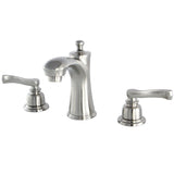 Royale Two-Handle 3-Hole Deck Mount Widespread Bathroom Faucet with Plastic Pop-Up