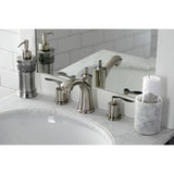 Serena Two-Handle 3-Hole Deck Mount Widespread Bathroom Faucet with Pop-Up Drain