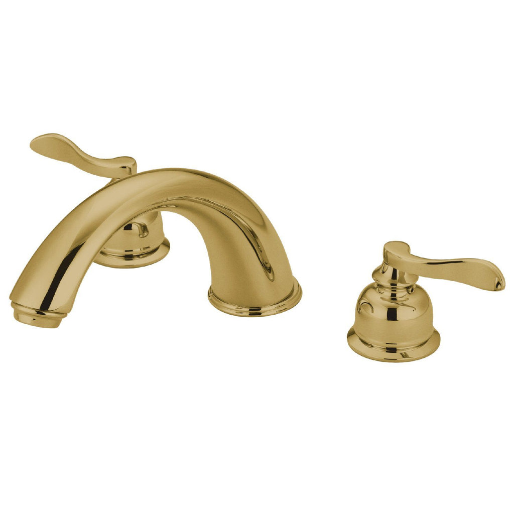 NuWave French Two-Handle 3-Hole Deck Mount Roman Tub Faucet