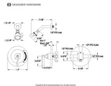 Single-Handle 2-Hole Wall Mount Shower Faucet