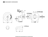 Royale Single-Handle Pressure Balanced Tub Faucet