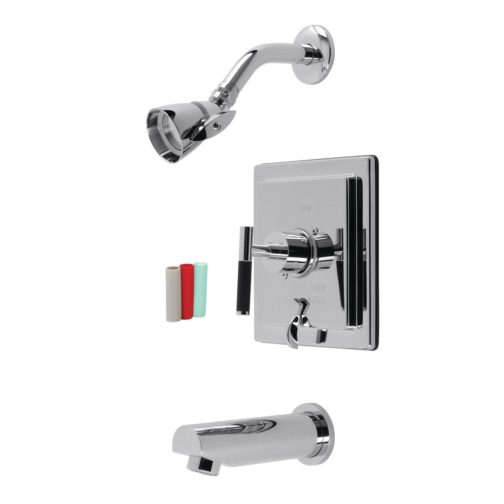 Kaiser Single-Handle 3-Hole Wall Mount Tub and Shower Faucet