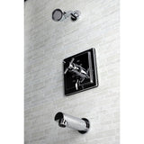 Single-Handle 3-Hole Wall Mount Tub and Shower Faucet