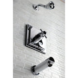 Single-Handle 3-Hole Wall Mount Tub and Shower Faucet