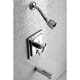 Single-Handle 3-Hole Wall Mount Tub and Shower Faucet