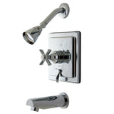 Millennium Two-Handle 3-Hole Wall Mount Tub and Shower Faucet