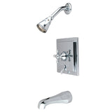 English Vintage Single-Handle Pressure Balanced Tub and Shower Faucet