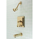 Single-Handle 3-Hole Wall Mount Tub and Shower Faucet