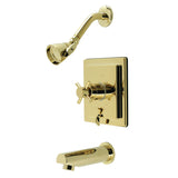 Single-Handle 3-Hole Wall Mount Tub and Shower Faucet