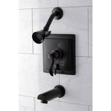 Single-Handle 3-Hole Wall Mount Tub and Shower Faucet