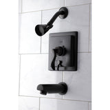 Single-Handle 3-Hole Wall Mount Tub and Shower Faucet