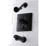 Single-Handle 3-Hole Wall Mount Tub and Shower Faucet