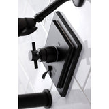 Single-Handle 3-Hole Wall Mount Tub and Shower Faucet