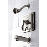 Single-Handle 3-Hole Wall Mount Tub and Shower Faucet