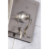 Single-Handle 3-Hole Wall Mount Tub and Shower Faucet