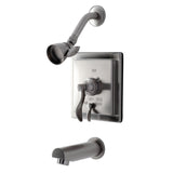 Single-Handle 3-Hole Wall Mount Tub and Shower Faucet