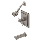 Single-Handle 3-Hole Wall Mount Tub and Shower Faucet