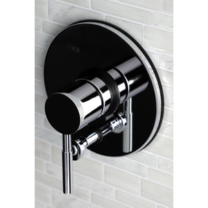 Single-Handle 1-Hole Wall Mount Tub and Shower Faucet Valve and Trim Only