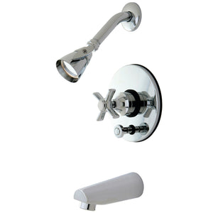 Millennium Two-Handle 3-Hole Wall Mount Tub and Shower Faucet