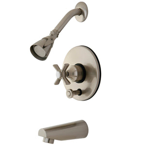 Millennium Two-Handle 3-Hole Wall Mount Tub and Shower Faucet