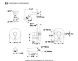 Concord Single-Handle 3-Hole Wall Mount Tub and Shower Faucet