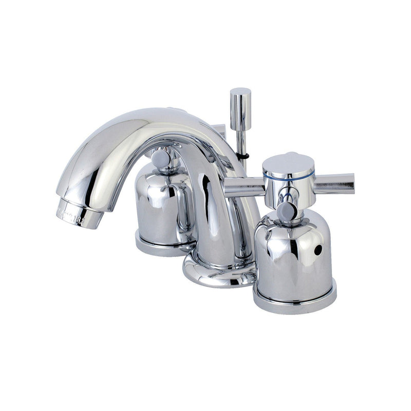 Concord Two-Handle 3-Hole Deck Mount Widespread Bathroom Faucet with Retail Pop-Up Drain