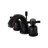 Concord Two-Handle 3-Hole Deck Mount Widespread Bathroom Faucet with Plastic Pop-Up