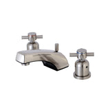 Concord Two-Handle 3-Hole Deck Mount Widespread Bathroom Faucet with Plastic Pop-Up