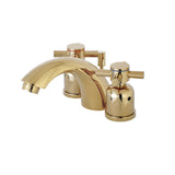 Concord Two-Handle 3-Hole Deck Mount Mini-Widespread Bathroom Faucet with Pop-Up Drain