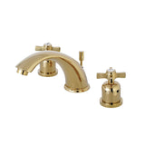 Millennium Two-Handle 3-Hole Deck Mount Widespread Bathroom Faucet with Retail Pop-Up Drain